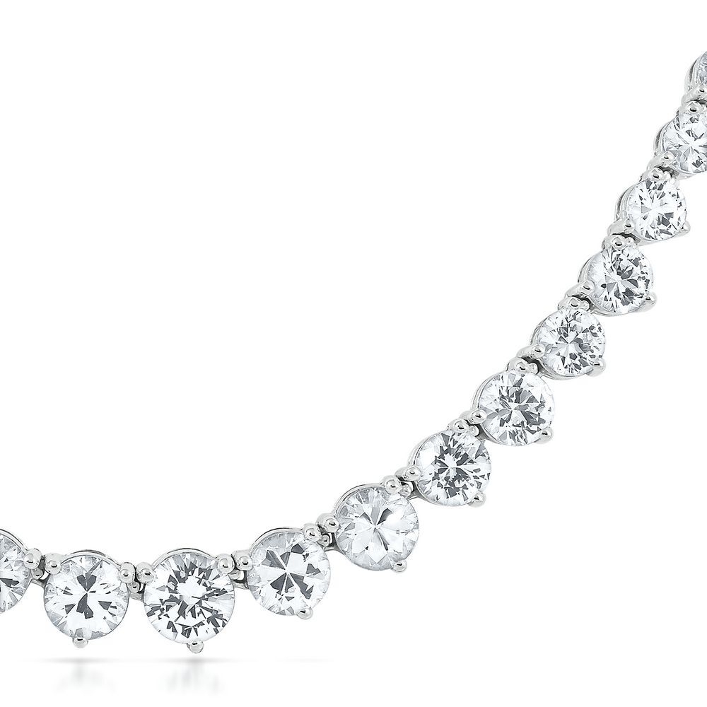 Lila Hexagon Necklace - 5mm Montana Sapphire Necklace, 14k white gold –  Envero